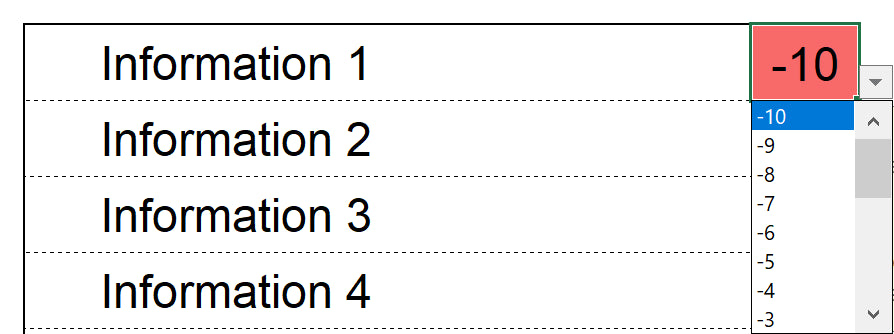Excel-Vorlage: Johari-Fenster